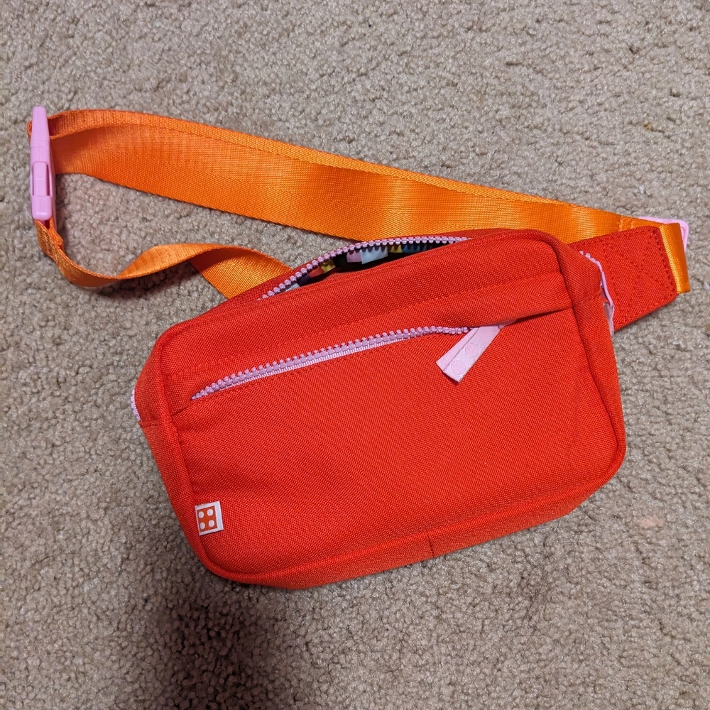 Red Lego fanny pack